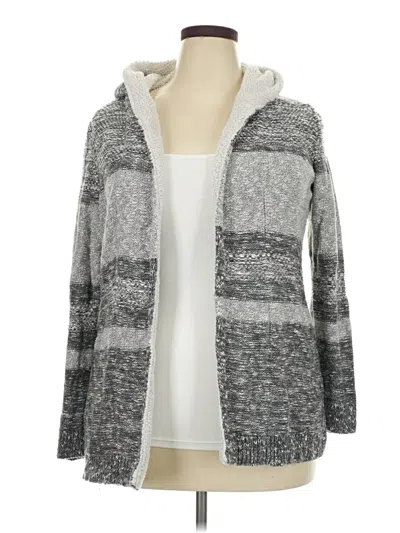 Pre-owned Lety & Me Cardigan Sweater In Gray