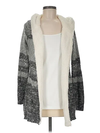Pre-owned Lety & Me Cardigan Sweater In Gray