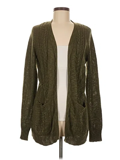 Pre-owned Lety & Me Cardigan Sweater In Green