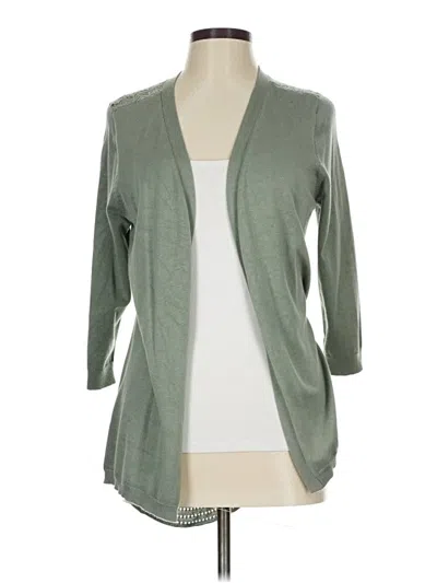 Pre-owned Lety & Me Cardigan Sweater In Green