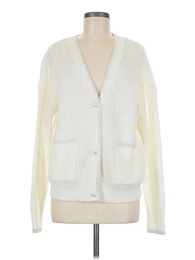 Pre-owned Lety & Me Cardigan Sweater In Ivory