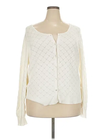 Pre-owned Lety & Me Cardigan Sweater In Ivory