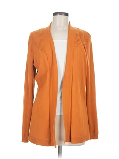 Pre-owned Lety & Me Cardigan Sweater In Orange