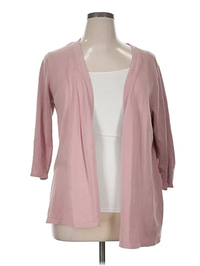 Pre-owned Lety & Me Cardigan Sweater In Pink