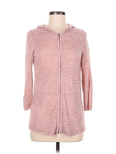 Pre-owned Lety & Me Cardigan Sweater In Pink
