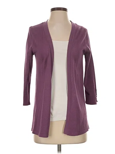 Pre-owned Lety & Me Cardigan Sweater In Purple