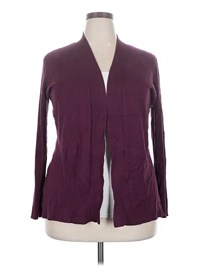 Pre-owned Lety & Me Cardigan Sweater In Purple