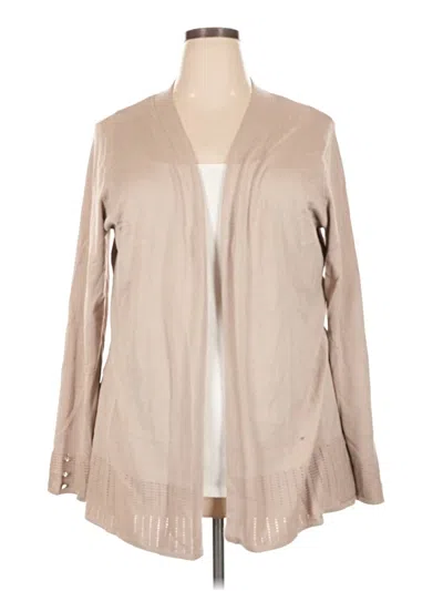 Pre-owned Lety & Me Cardigan Sweater In Tan