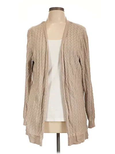 Pre-owned Lety & Me Cardigan Sweater In Tan