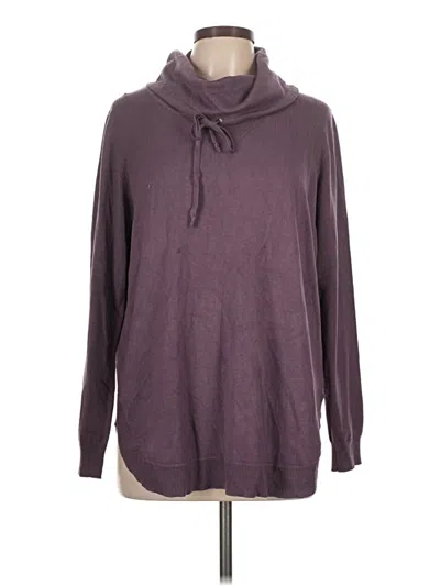 Pre-owned Lety & Me Long Sleeve Turtleneck In Purple