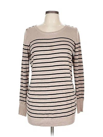 Pre-owned Lety & Me Pullover Sweater In Brown