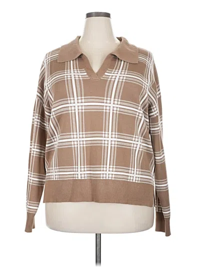 Pre-owned Lety & Me Pullover Sweater In Brown