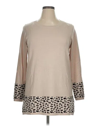 Pre-owned Lety & Me Pullover Sweater In Brown