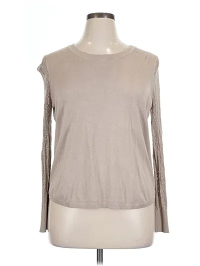 Pre-owned Lety & Me Pullover Sweater In Brown