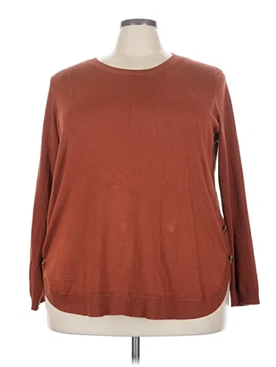 Pre-owned Lety & Me Pullover Sweater In Brown