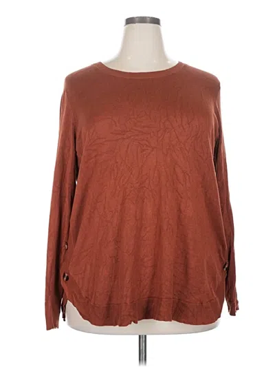 Pre-owned Lety & Me Pullover Sweater In Brown