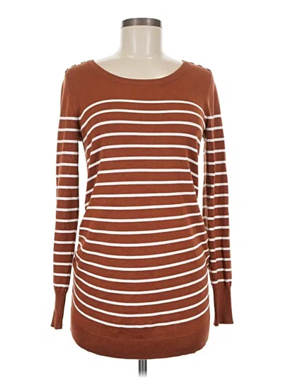 Pre-owned Lety & Me Pullover Sweater In Brown