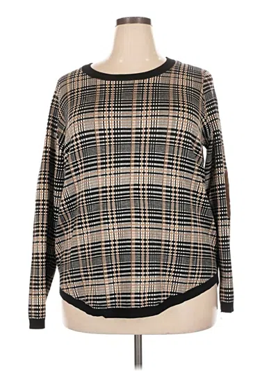 Pre-owned Lety & Me Pullover Sweater In Brown