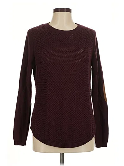Pre-owned Lety & Me Pullover Sweater In Burgundy