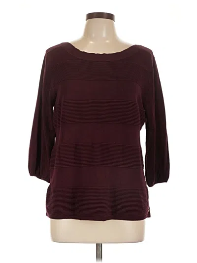 Pre-owned Lety & Me Pullover Sweater In Burgundy