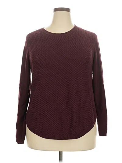 Pre-owned Lety & Me Pullover Sweater In Burgundy