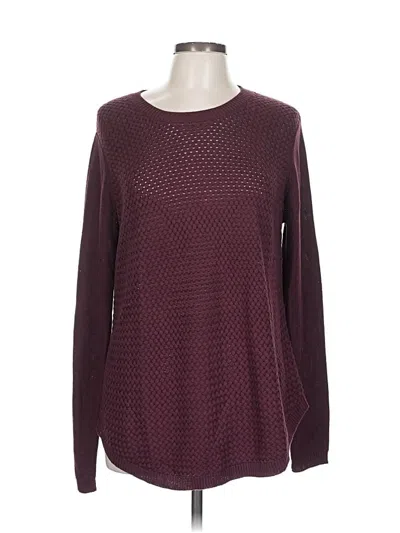 Pre-owned Lety & Me Pullover Sweater In Burgundy