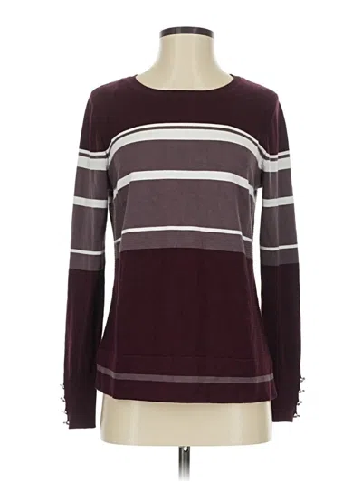 Pre-owned Lety & Me Pullover Sweater In Burgundy