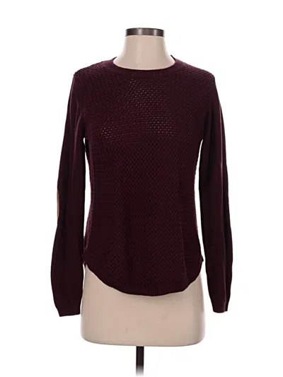 Pre-owned Lety & Me Pullover Sweater In Burgundy