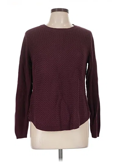 Pre-owned Lety & Me Pullover Sweater In Burgundy
