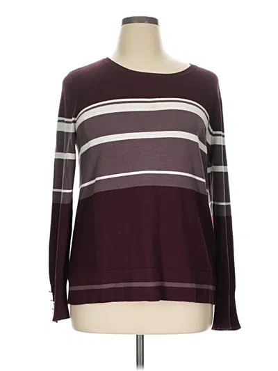 Pre-owned Lety & Me Pullover Sweater In Burgundy