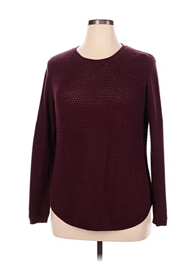Pre-owned Lety & Me Pullover Sweater In Burgundy