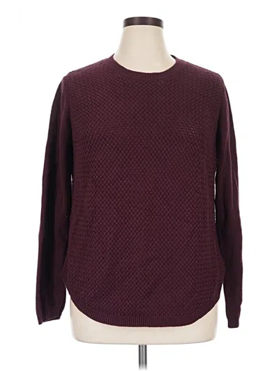 Pre-owned Lety & Me Pullover Sweater In Burgundy