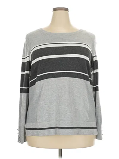 Pre-owned Lety & Me Pullover Sweater In Gray