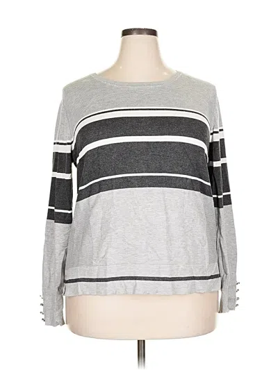 Pre-owned Lety & Me Pullover Sweater In Gray
