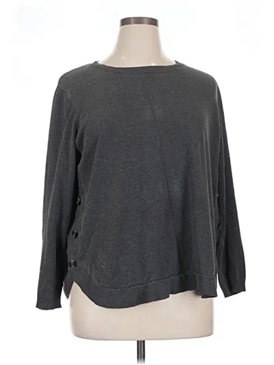 Pre-owned Lety & Me Pullover Sweater In Gray
