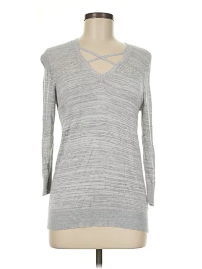 Pre-owned Lety & Me Pullover Sweater In Gray