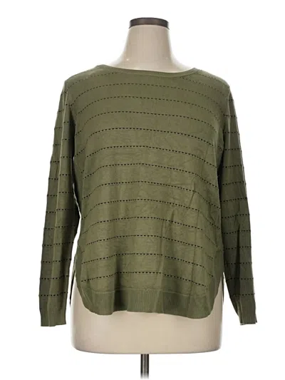 Pre-owned Lety & Me Pullover Sweater In Green