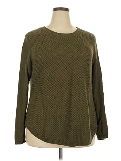 Pre-owned Lety & Me Pullover Sweater In Green