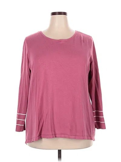 Pre-owned Lety & Me Pullover Sweater In Pink
