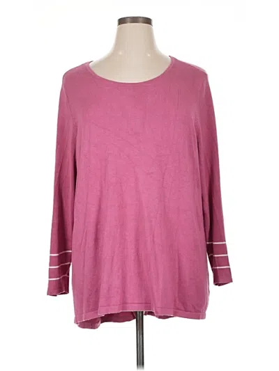 Pre-owned Lety & Me Pullover Sweater In Pink