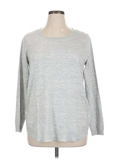Pre-owned Lety & Me Pullover Sweater In Silver