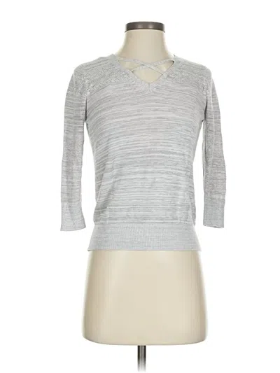 Pre-owned Lety & Me Pullover Sweater In Silver