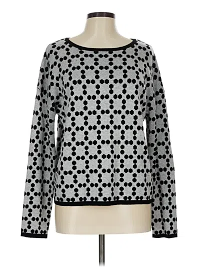 Pre-owned Lety & Me Pullover Sweater In Silver