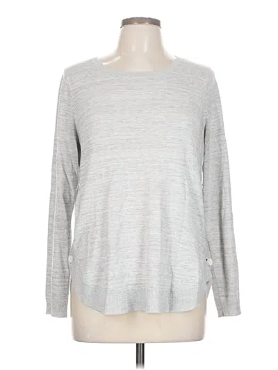 Pre-owned Lety & Me Pullover Sweater In Silver