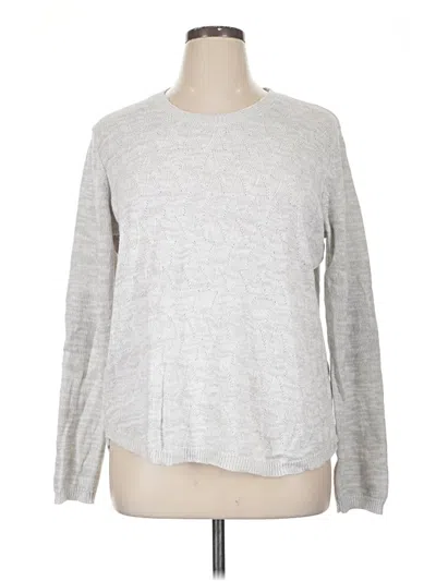 Pre-owned Lety & Me Pullover Sweater In Silver