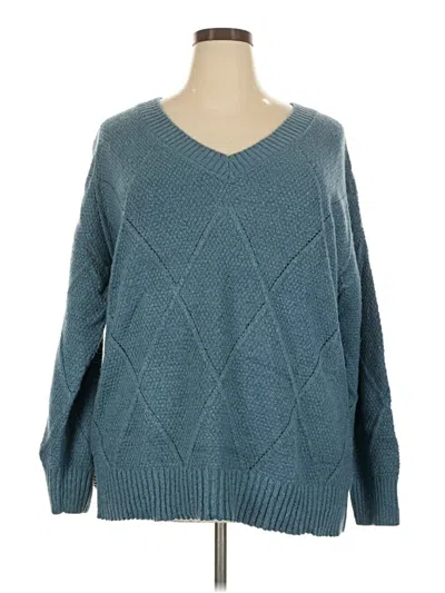 Pre-owned Lety & Me Pullover Sweater In Teal