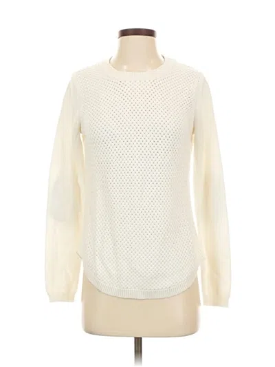 Pre-owned Lety & Me Pullover Sweater In White