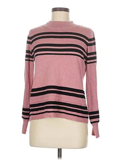 Pre-owned Lety & Me Turtleneck Sweater In Pink