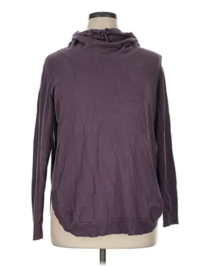 Pre-owned Lety & Me Turtleneck Sweater In Purple