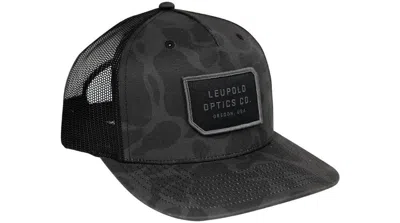 Leupold Men's  Loc Camo Trucker Adjustable Hat In Black